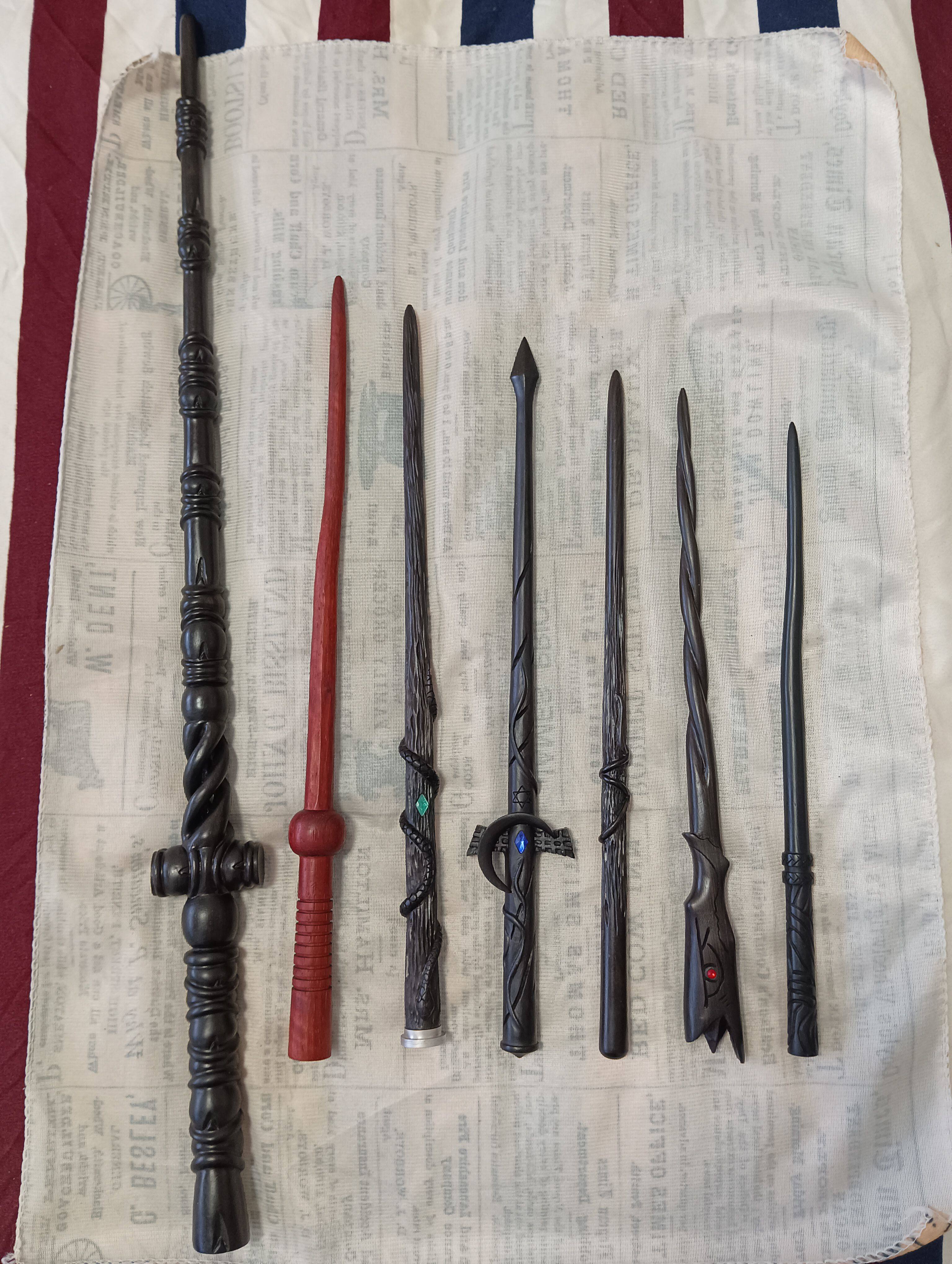 哈利波特魔杖定制霍尔沃兹魔法棒克林斯勒魔杖蛇院鹰院狮院定金