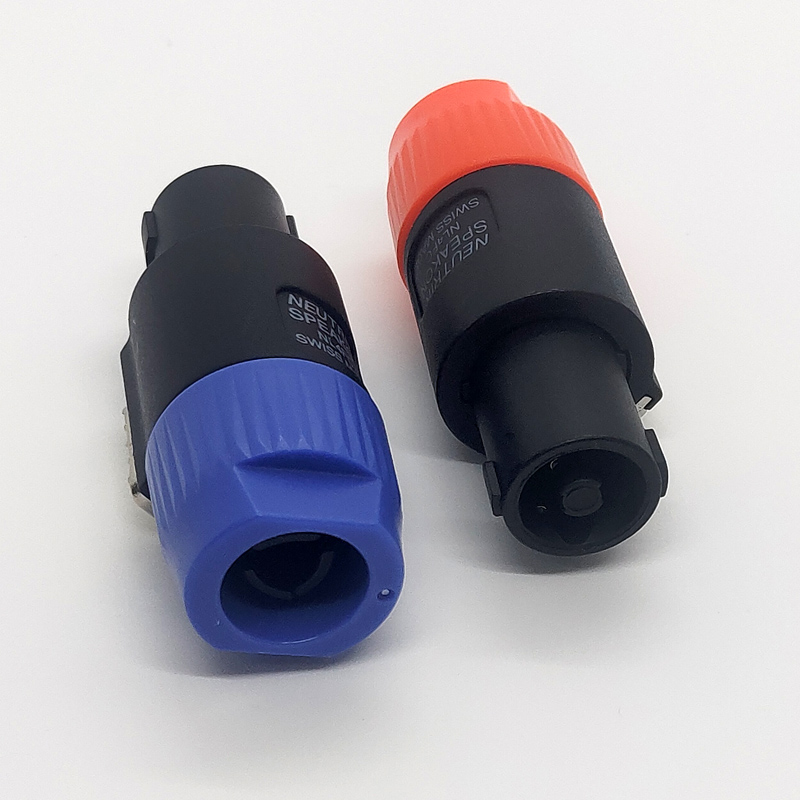 免焊接端子音箱接线欧姆卡农功放接头四芯专业音箱nl4fc插头接头