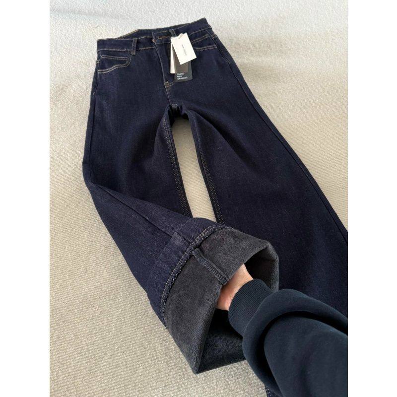 冬季加绒新款辣妹复古不贴腿微喇牛仔裤女高腰显瘦修身马蹄拖地裤,女装/女士精品,牛仔裤,淘宝优惠券,粉丝福利购,淘宝优惠卷