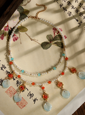 汉服璎珞项链女双层软璎珞