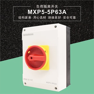 负荷隔离开关 MXP5 工业开关 表面安装 63A户外防水开关