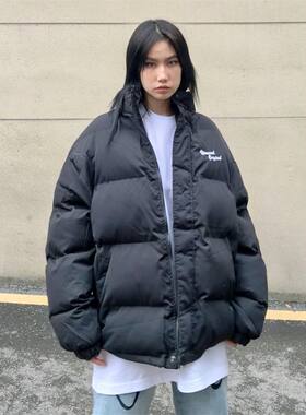 美式街头嘻哈纯色面包服棉衣男外套宽松加厚冬季棉袄潮牌情侣棉服