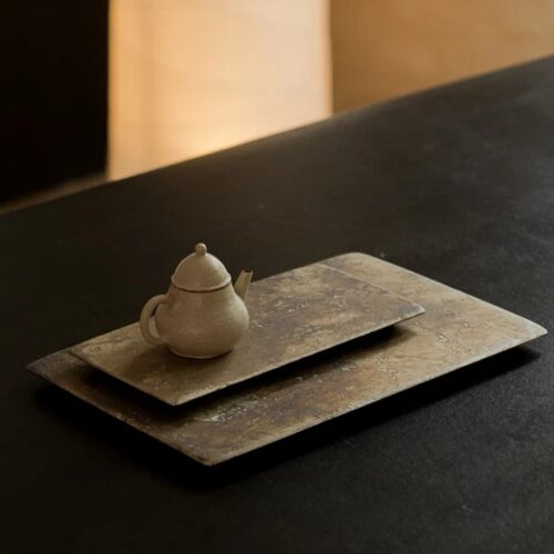 瘦马手作微软系列木胎大漆茶盘
