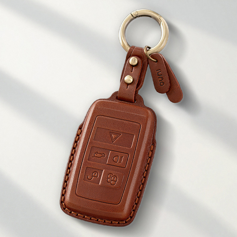 适用于路虎钥匙套揽胜极光运动版卫士星脉发现新能源汽车真皮包壳