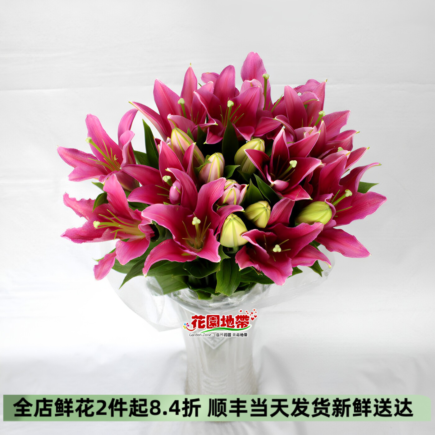 西诺红百合鲜切花北京直发水培