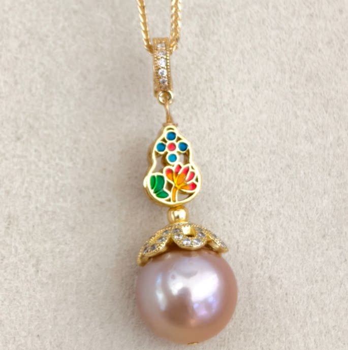 【大美唤推荐】葫芦紫珠吊坠11-13mm DM2603