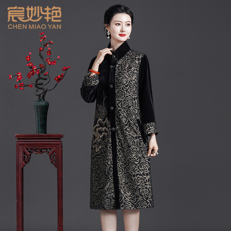 中老年妈妈装连衣裙洋气气质