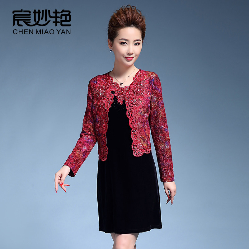 套装高贵风丈母娘嫁女儿婚宴礼服