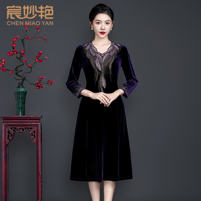 阔太太修身显瘦贵夫人婚宴礼服