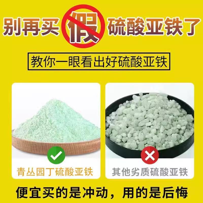 青丛园丁硫酸亚铁纯花肥植物补酸专用补铁水溶肥专治黄叶高效补铁