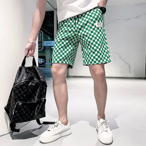 夏季薄款冰丝潮牌休闲沙滩裤