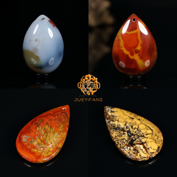 珏艺坊宣化战国红玛瑙精品吊胆毛衣链吊坠项坠 DZDD15