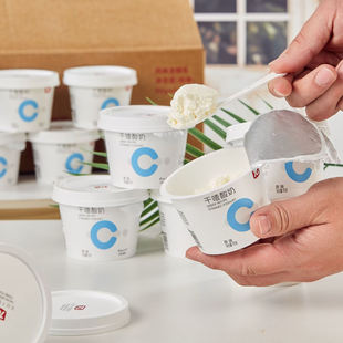 天辰干噎酸奶原味草莓味风味发酵乳90g杯装网红抖音同款休闲零食