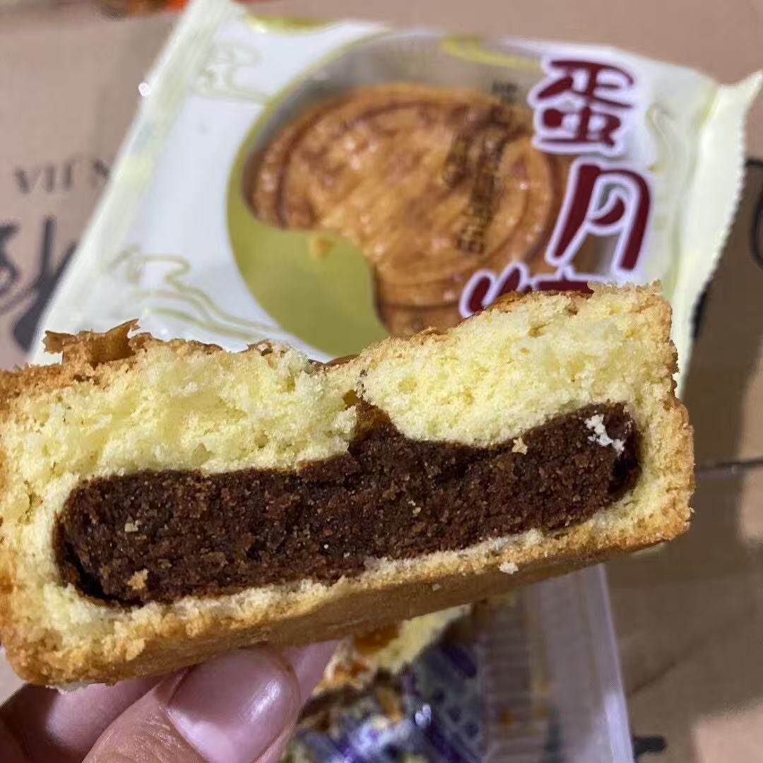 万佳蛋月烧果肉枣蓉豆沙黑芝麻月饼中秋节送礼老式手工糕点包邮