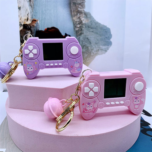 塑胶可以玩游戏的挂件钥匙扣