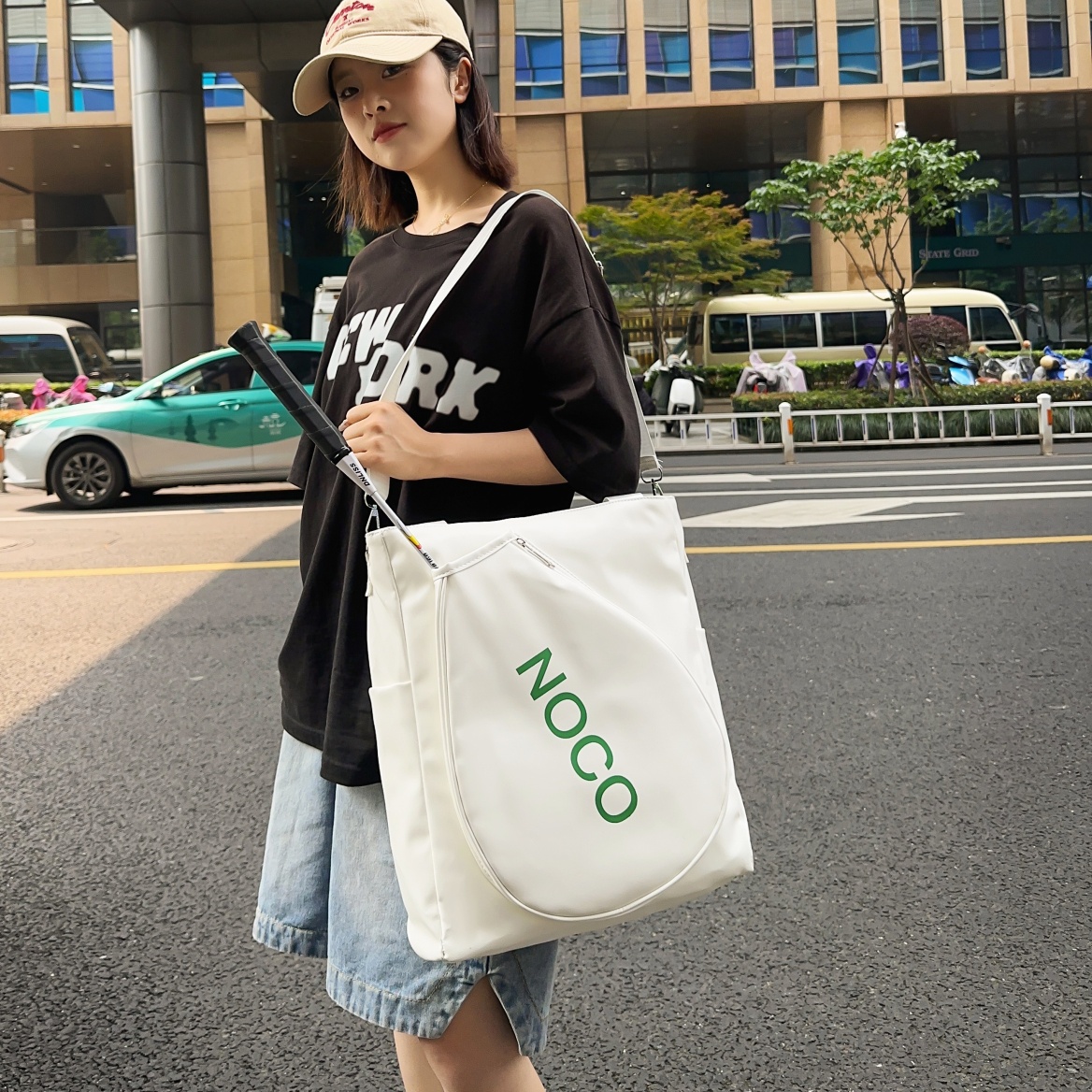 羽毛球包HKZ单肩斜挎手提潮牌