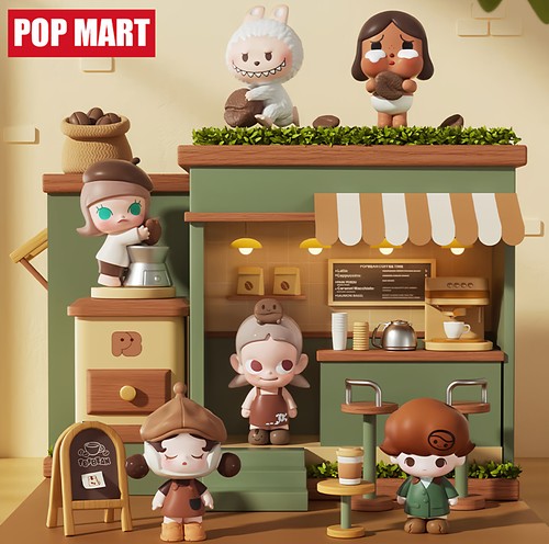 现货【咖啡工厂系列】展会首发泡泡玛特POP MART正版萌粒公仔摆件