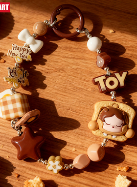 【泡泡玛特手机链】正品萌粒labubu挂绳SP挂饰molly钥匙扣diy挂件