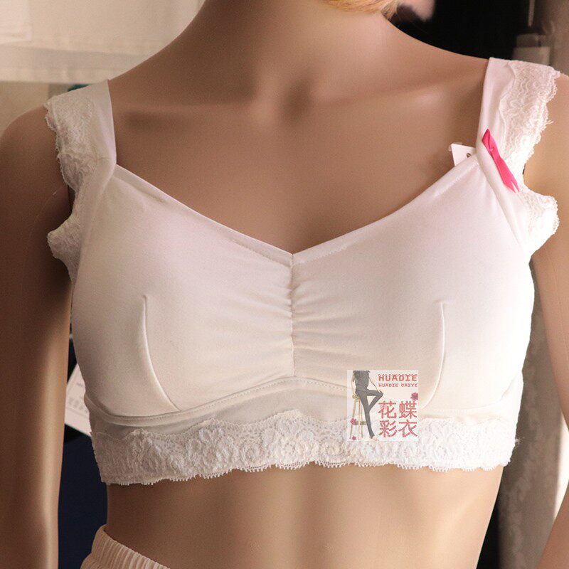专柜折扣舒适睡眠文胸罩活垫半截背心竹纤维女内衣家居服抹胸运动