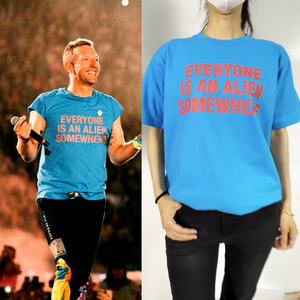 ColdplayT恤短袖2025酷玩乐队世界巡演唱会应援衣服香港摇滚水洗