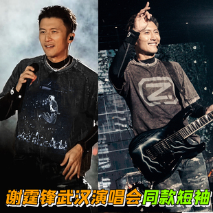 锋味谢霆锋武汉演唱会Z字母2.0同款短袖t恤水洗做旧反光Evolution