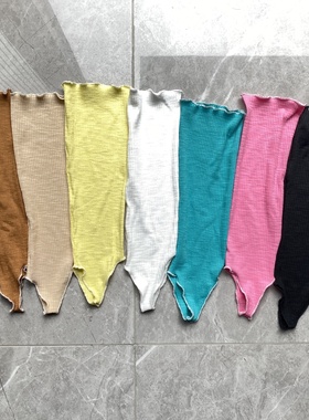 韩国helder老板娘踩脚小众袜套条纹袜套小腿堆堆袜网红气质棉女潮