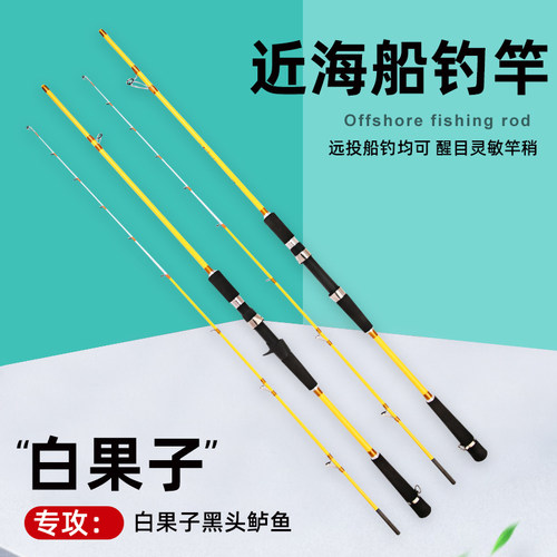 碳素近海远投船钓竿白果子海钓竿