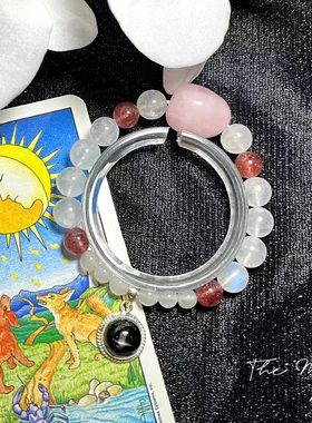 themoon天然月光石手链