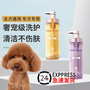 雪貂狗狗沐浴露除臭抑菌持久留香泰迪比熊犬宠物洗澡专用蓬松香波