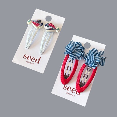Seed儿童欧美女孩发饰边夹刘海夹