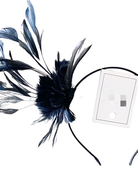 吊牌价约20欧元万圣节羽毛发箍发饰头饰女童发卡头夹头箍亲子