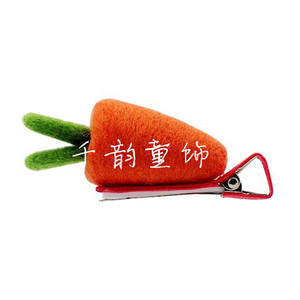 英国进口MIAMOUR儿童发夹惊爆饰品胡萝卜发饰女普通装发卡头夹边
