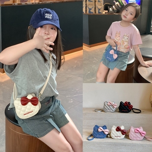 儿童可爱卡通小猫头女孩子精致时尚斜挎包宝宝零钱包高级感手提包