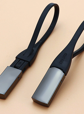 北欧丹麦Menu黑钛汽车钥匙扣男女ins网红韩国可爱304不锈钢挂件链