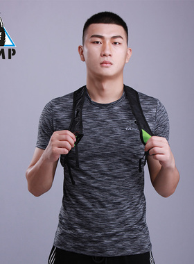 运动速干衣情侣男士T恤女款短袖2019新款宽松圆领大码透气上衣