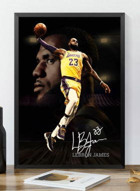 NBA篮球星勒布朗詹姆斯挂