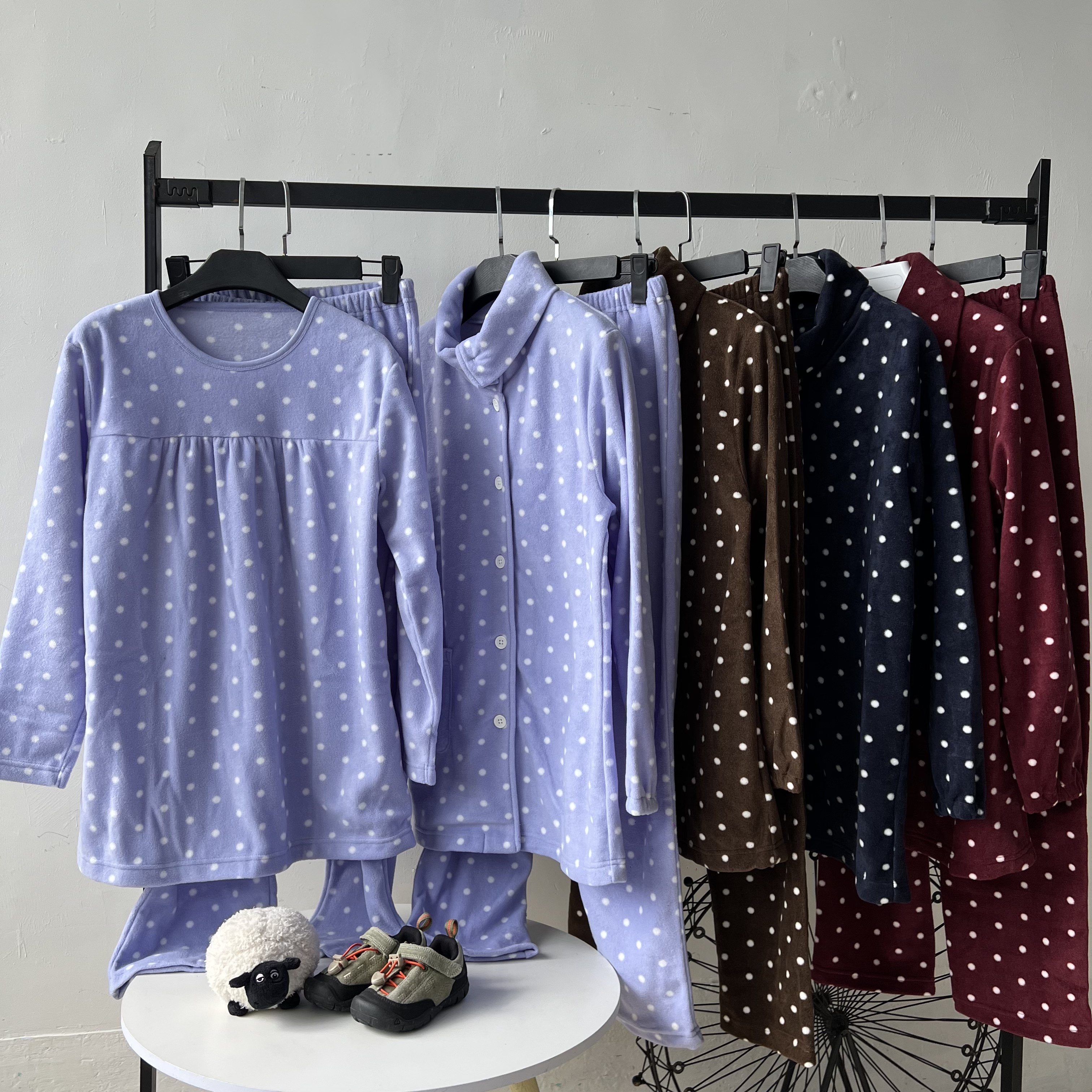 2025秋冬新款女装时尚休闲百搭圆领长袖家居服套装女宽松显瘦