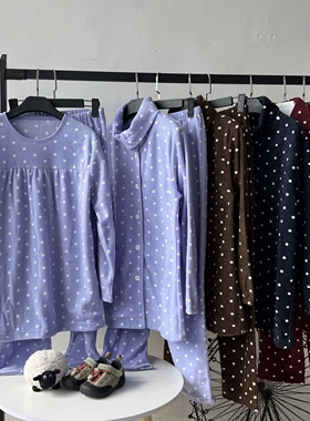 2025秋冬新款女装时尚休闲百搭圆领长袖家居服套装女宽松显瘦