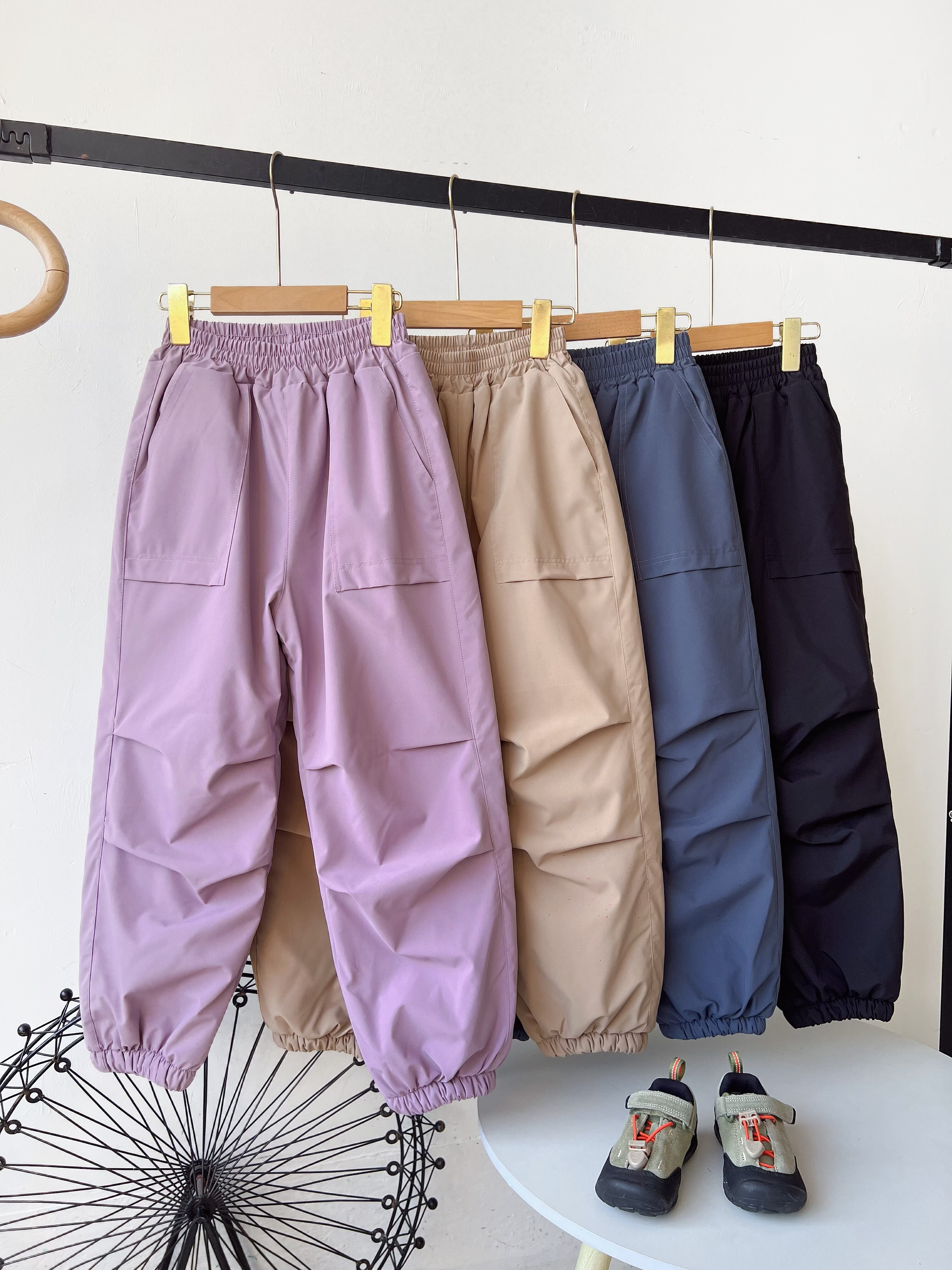 【防水】男童女童棉裤秋冬款儿童登山裤冬季加棉男童棉裤休闲