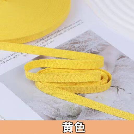 1厘米黄色人字纹织带手工diy材料