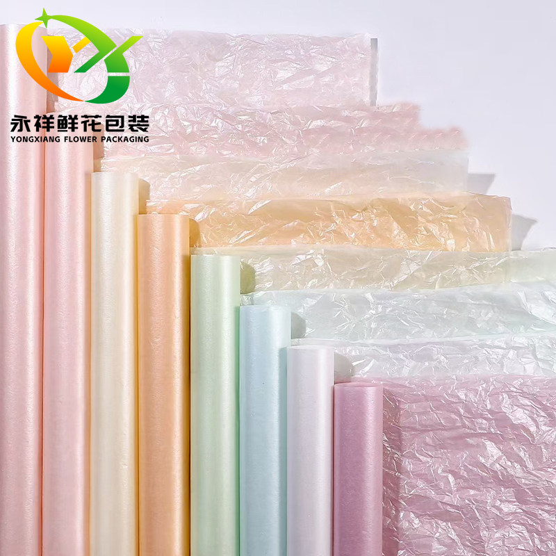 38克珠光雪梨纸防水鲜花包装纸