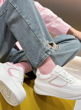 2026春夏新款丨【增高6cm】小个子小白鞋轻便厚底休闲潮流松糕鞋