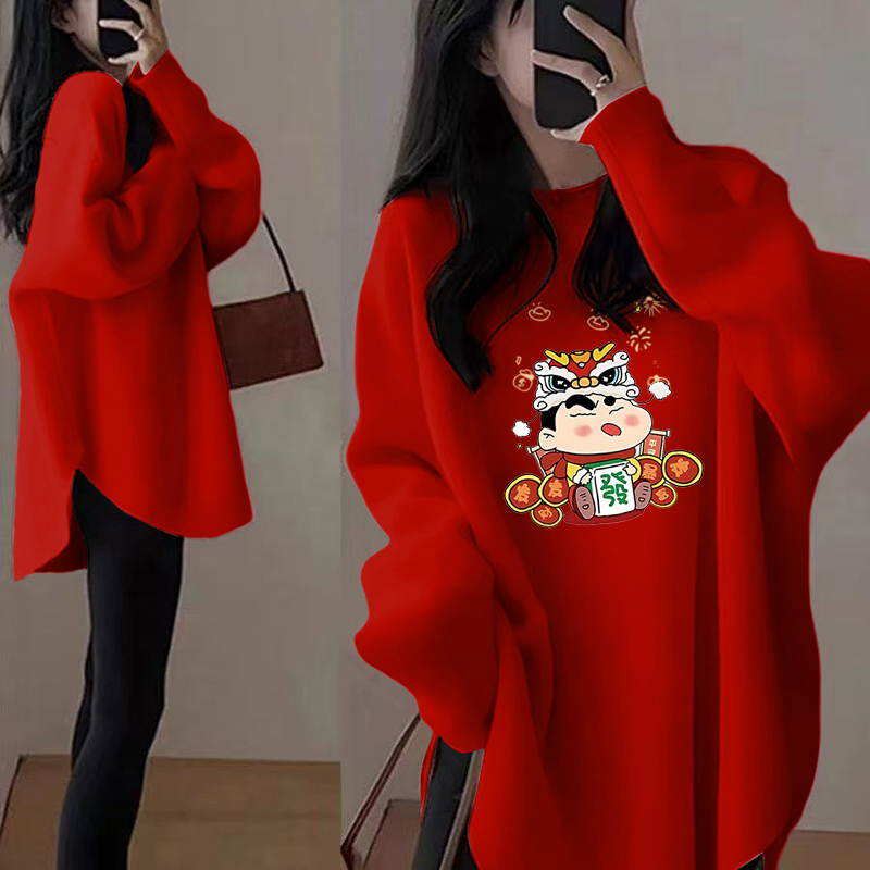 大码德绒内搭春秋2025新款胖mm新中式300斤显瘦t恤长袖孕妇上衣女