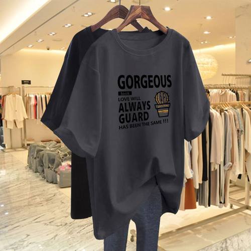 大码女宽松打底衫女内搭短袖T恤