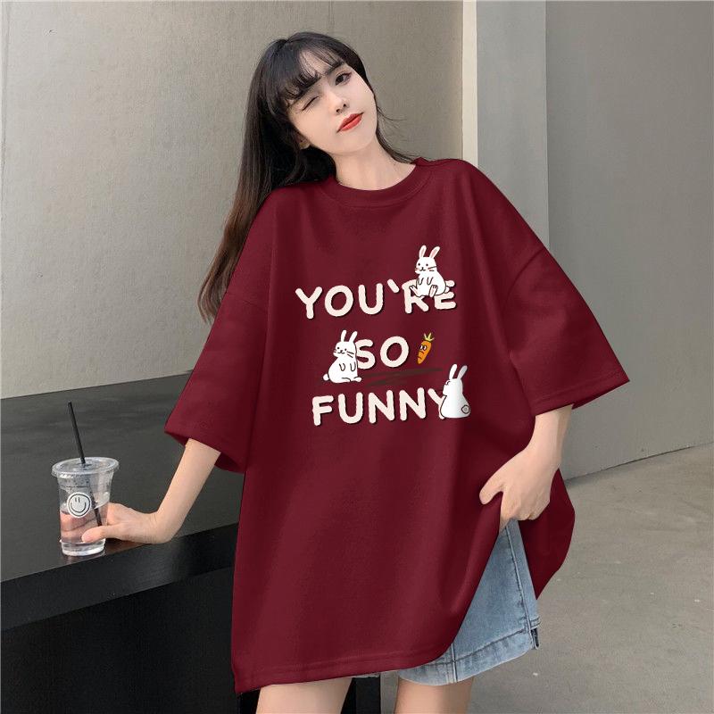 胖mm半袖上衣原宿宽松短袖