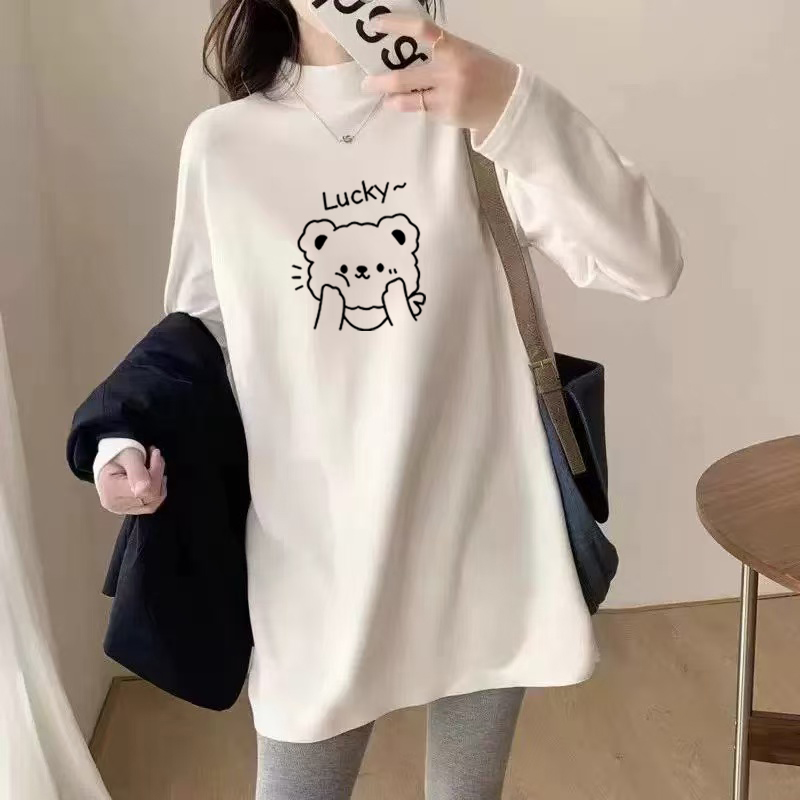 外穿胖mm德绒打底衫2025秋冬款300斤大码长袖t恤女装上衣遮肚内搭