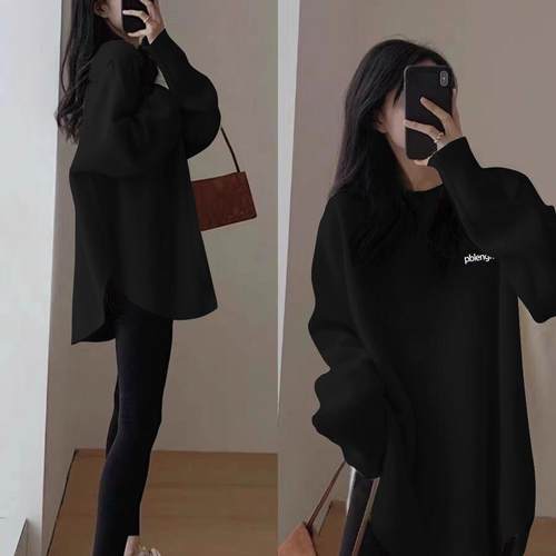 300斤秋冬加肥特大码胖mm加厚德绒打底衫女装内搭t恤长袖孕妇上衣