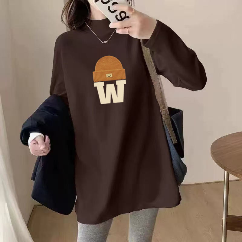 秋季新款300斤胖mm大码上衣女装显瘦长袖t恤遮肉德绒打底衫体恤衫