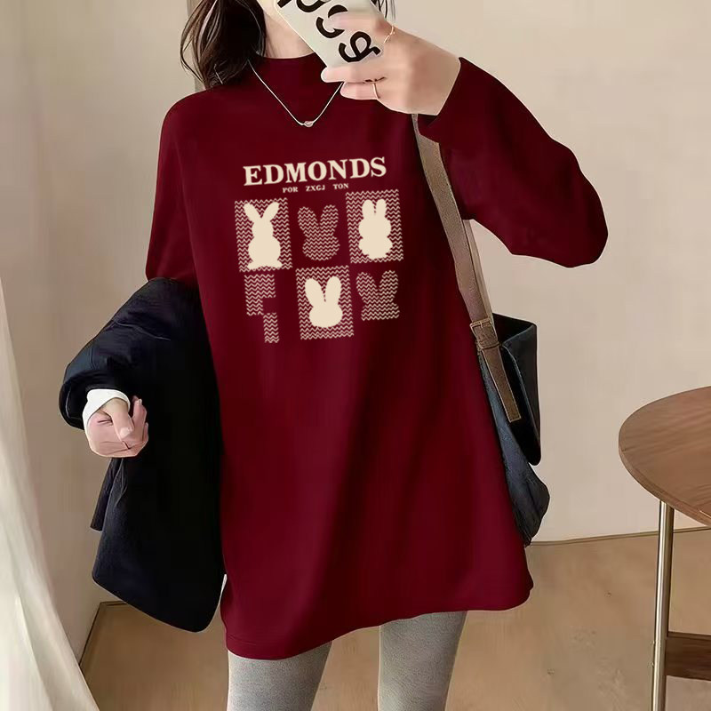 2025新款胖mm大码气质ins潮外穿秋季打底衫德绒长袖t恤女上衣遮肉,女装/女士精品,卫衣/绒衫,淘宝优惠券,粉丝福利购,淘宝优惠卷