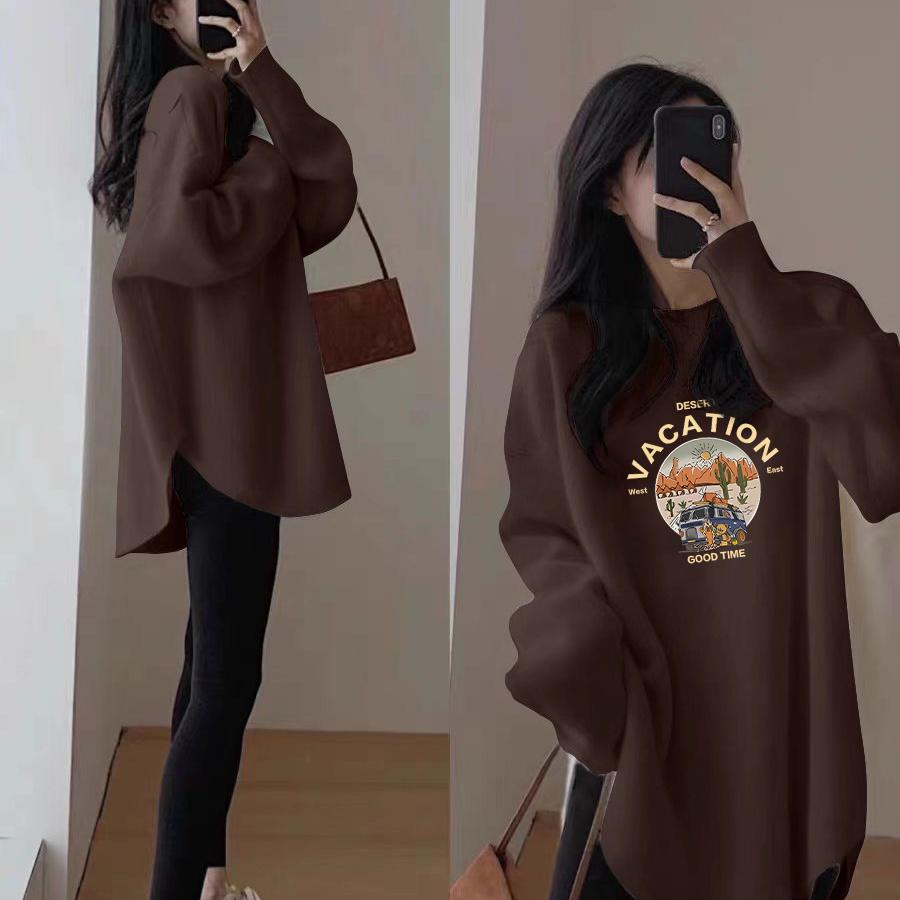 300斤秋冬加肥特大码胖mm加厚德绒打底衫女装内搭t恤长袖孕妇上衣